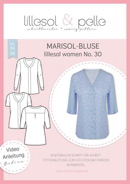 Papierschnittmuster lillesol women No.30 Marisol-Bluse